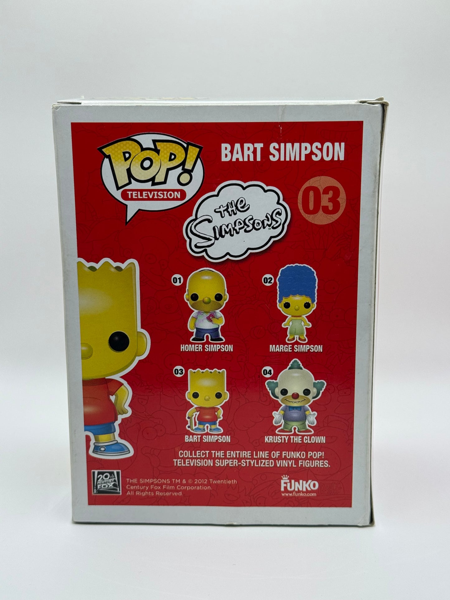 Funko Pop! Vinyl: The Simpsons - Bart Simpson #03 DAMAGED