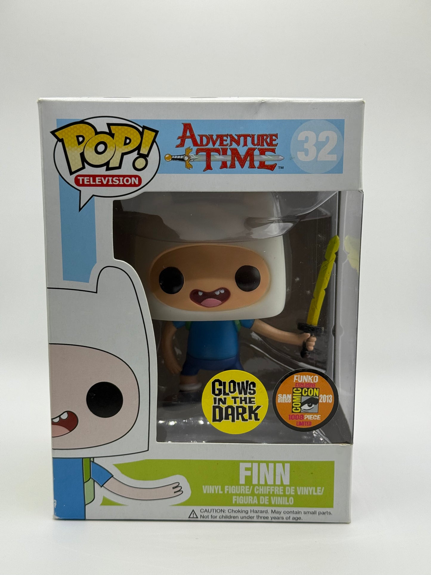 Funko Pop! Vinyl: Adventure Time - FINN (w/ Sword) #32 - 2013 SDCC