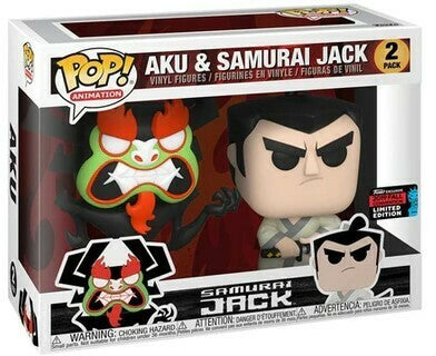 Funko Pop! Aku & Samurai Jack 2 Pack - 2019 NYCC Fall Convention Exclusive