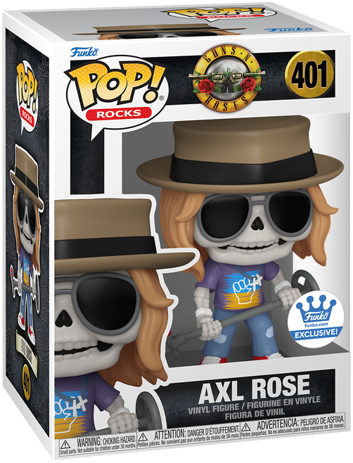 Funko Pop! Rocks Guns N Roses Axl Rose (Skeleton) #401 Funko Shop Excl Gemini Collectibles Funko Pop! Rocks Guns N Roses Axl Rose (Skeleton) #401 Funko Shop Excl Gemini Collectibles