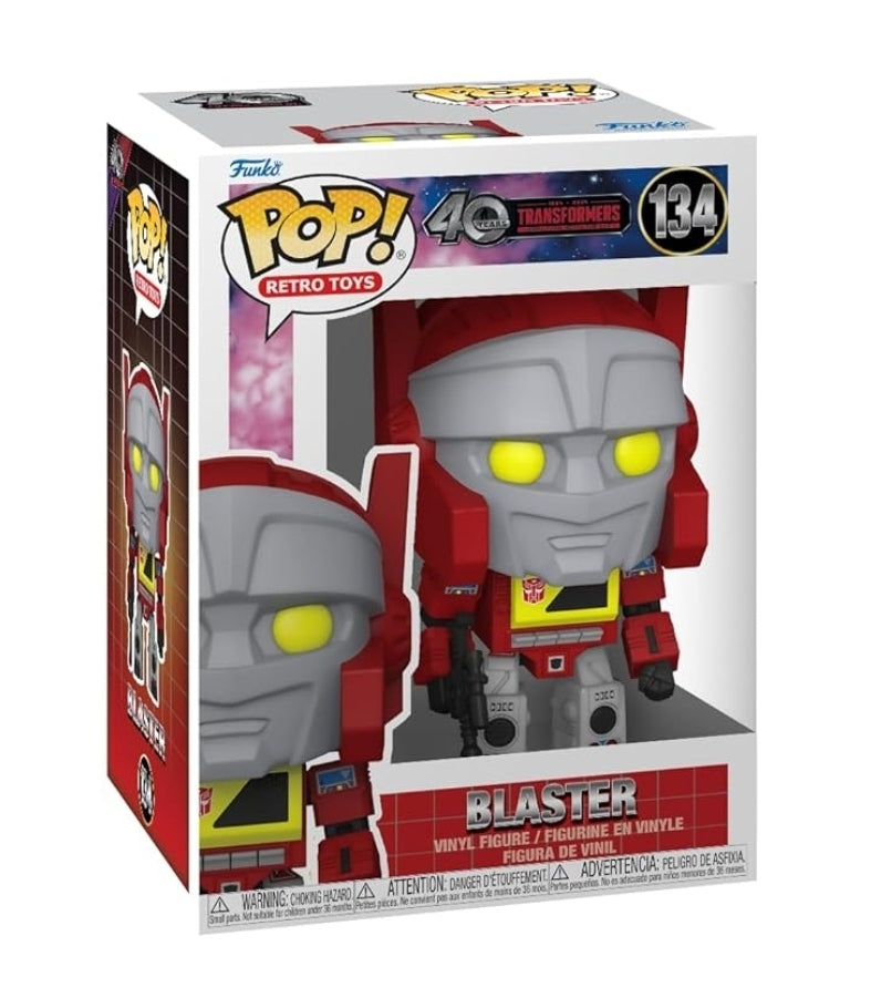 Funko Pop! Vinyl: Blaster #134 Transformers Retro Toys