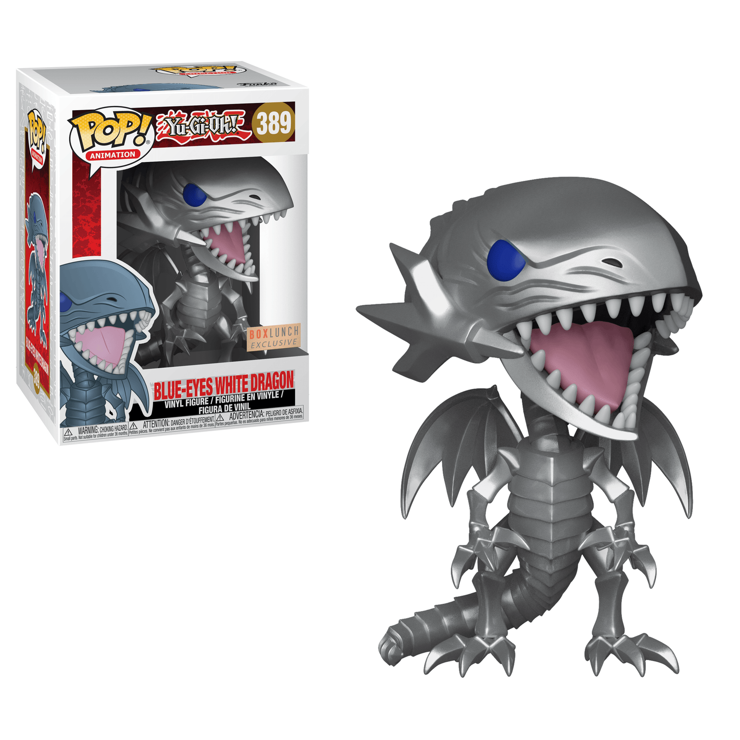 Funko Pop! Yu-Gi-Oh! Blue-Eyes White Dragon Boxlunch Exclusive #389