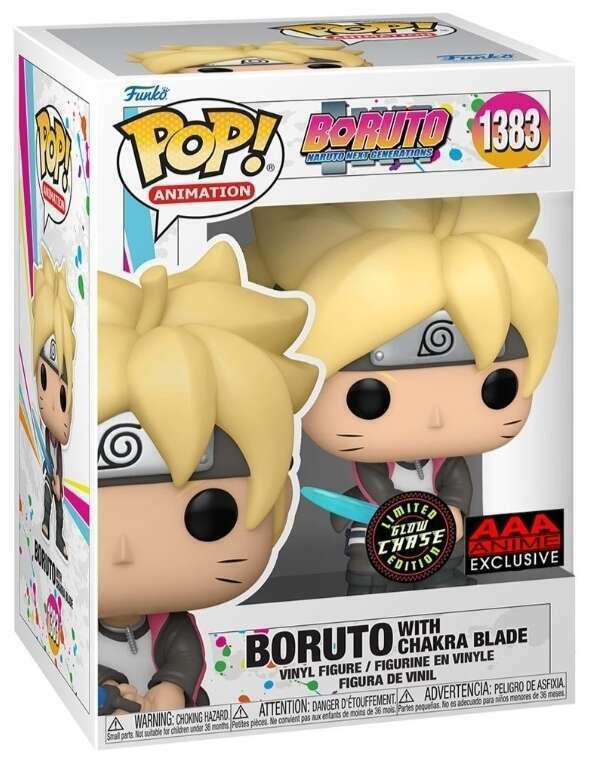 Funko POP! Boruto #1383 Boruto W/ Chakra Blade AAA Exclusive GLOW CHASE