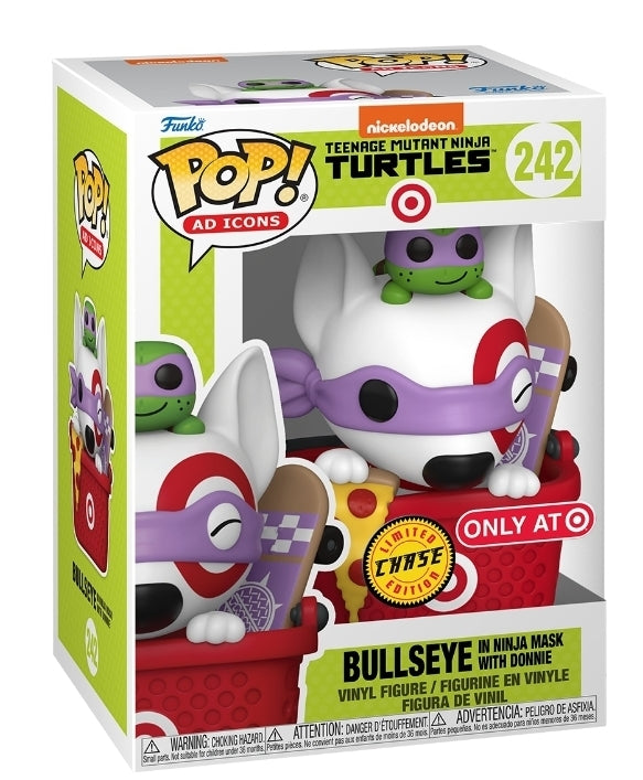 Funko Pop Ninja Turtles Bullseye in Ninja Mask with Leo #242 CHASE (Target Exclusive)
