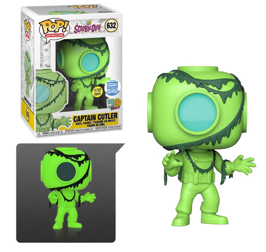 Funko Pop! #632 Scooby Doo Captain Cutler Funko Shop Exclusive Glow In The Dark