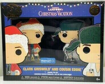 Funko Pop! SEALED Christmas Vacation Pin Set Clark Griswold Cousin Eddie SE