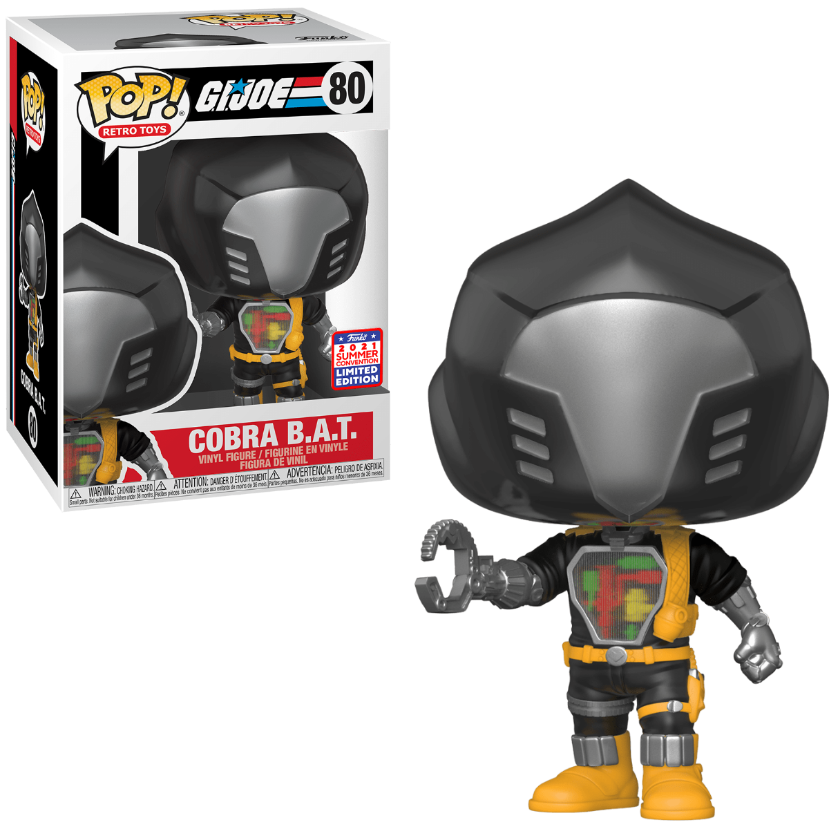 Funko POP! G.I. Joe Cobra B.A.T. Battle Android Trooper FunKon #80 Exclusive
