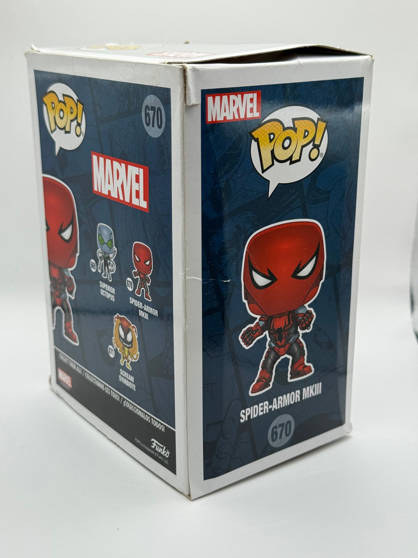 Funko Pop! Vinyl: Marvel - Spider-Armor MKIII - Walgreens (Exclusive) #670 Damage