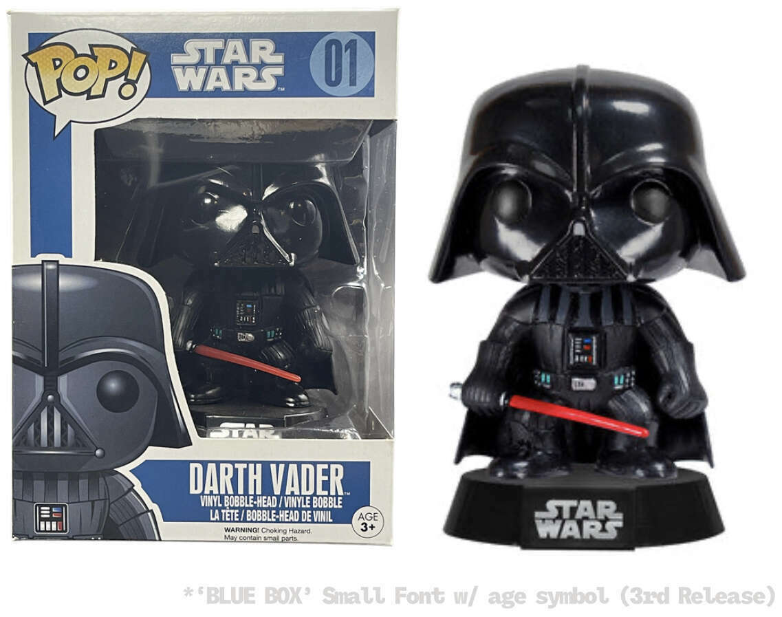 Funko Pop! Star Wars #01 Darth Vader Vinyl Figure - Blue Box