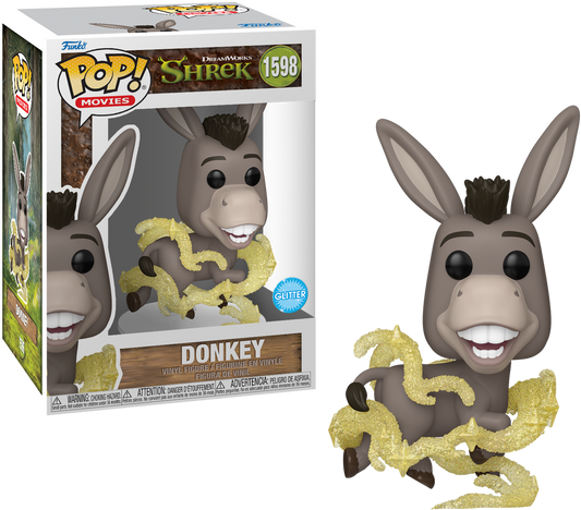 Funko Pop! Movies: #1598 DreamWorks 30th Anniversary Shrek Donkey with Glitter