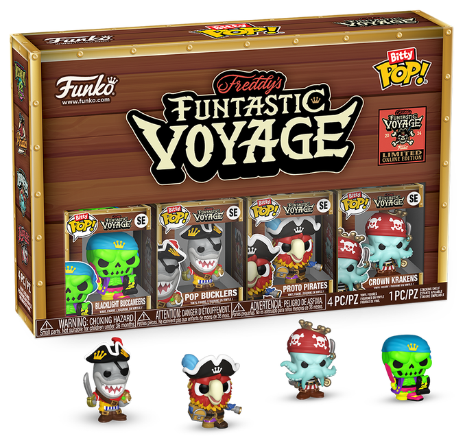 Funko Funtastic Voyage Bitty Pop 4-Pack Pirate Freddy SE (3400 PCS) Show Exclusi