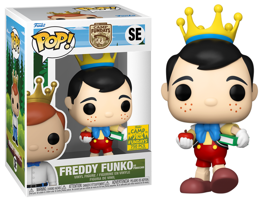 Funko Pop! 2023 Camp Fundays Freddy Funko as Pinocchio LE SE 750 SDCC Exclusive