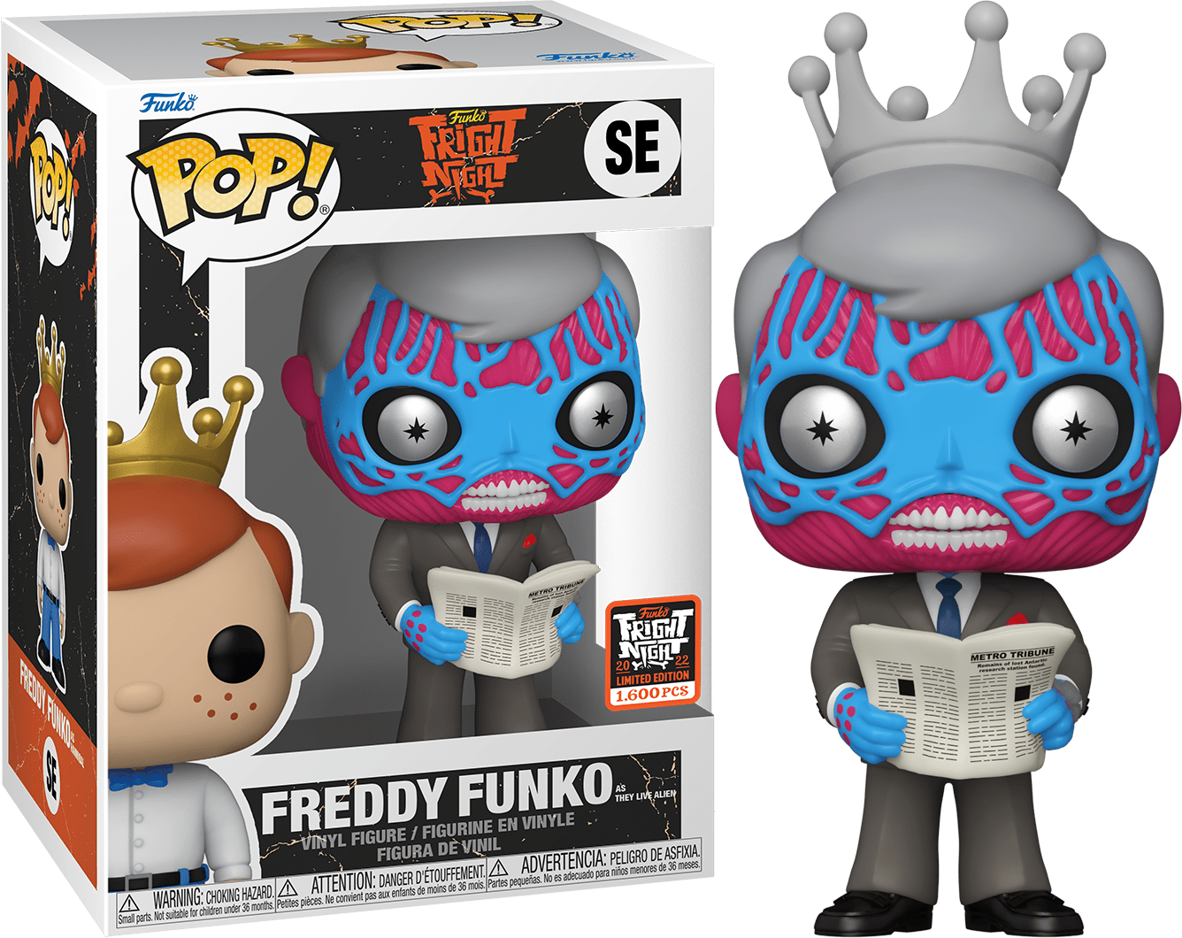Funko Pop! Freddy Funko as They Live Alien - NYCC Fright Night 2022 LE 1600