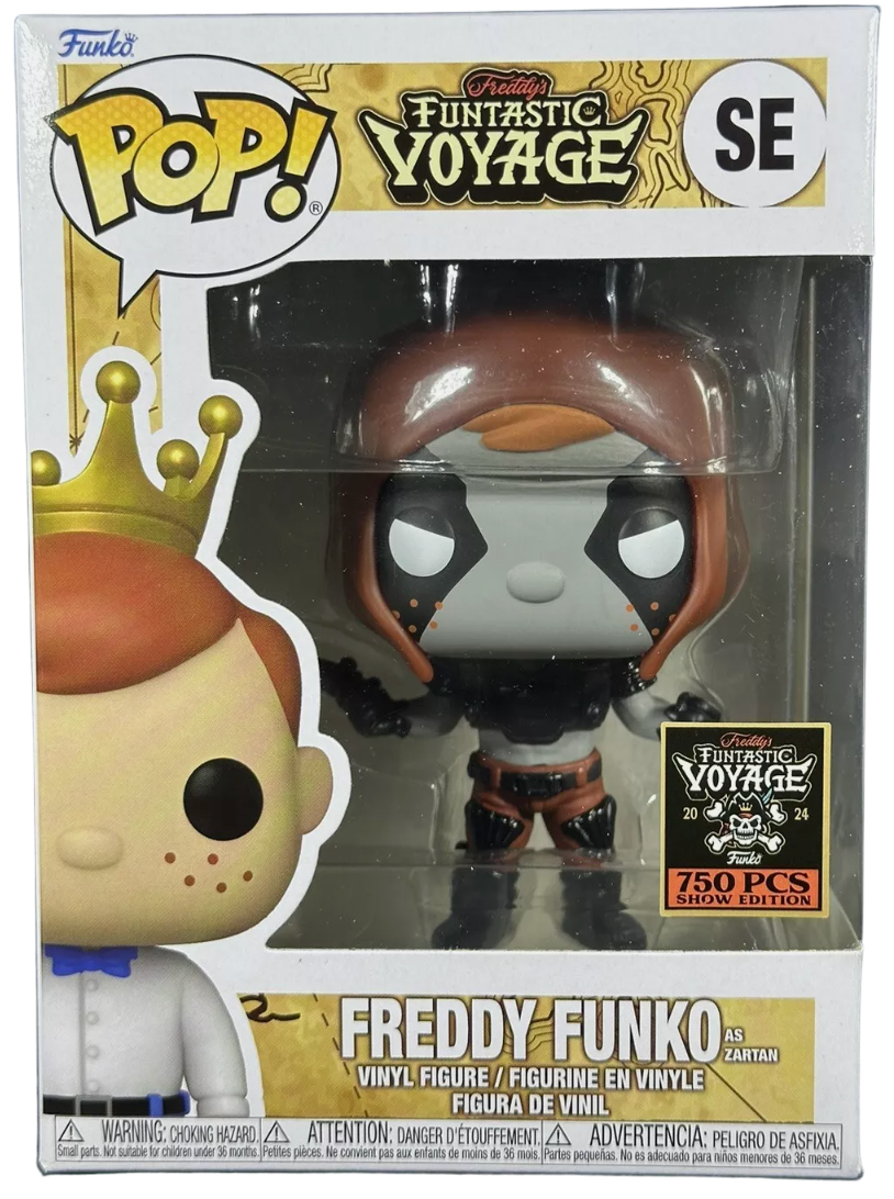 FUNTASTIC VOYAGE 2024 FUNKO FUNDAYS POP! FREDDY AS ZARTAN LE 750 PCS