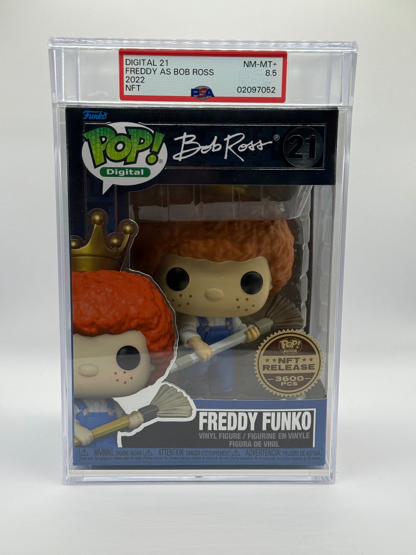 Funko POP! PSA GRADED NM-MT+ 8.5 Digital: Bob Ross - Freddy Funko (3600 PCS) #21