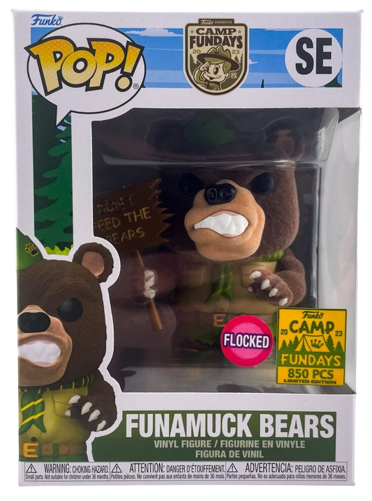 Funko Pop! Funamuck Bears Mascot Camp Fundays SDCC 2023 Exclusive Flocked LE 850