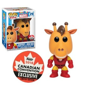 Funko Pop! Toys R Us Marvel Geoffrey As Iron Man #29 Funko 2018 Canadian Con Exc