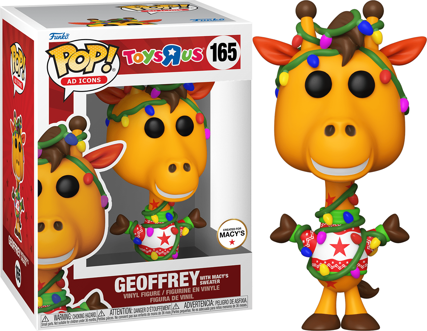 Funko Pop! Ad Icons: Toys R Us - Geoffrey With Macy's Sweater Macy's #165 Exclusive