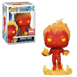 Funko Pop! toy figure exclusive Bobblehead Pop! 572 Human Torch Glow Dark box