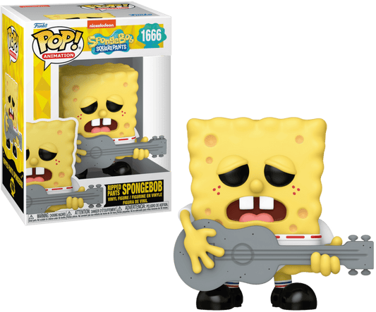 Funko POP! TV: Spongebob Squarepants 25th Anniversary - Spongebob Squarepants with Guitar (Ripped Pants) #1666