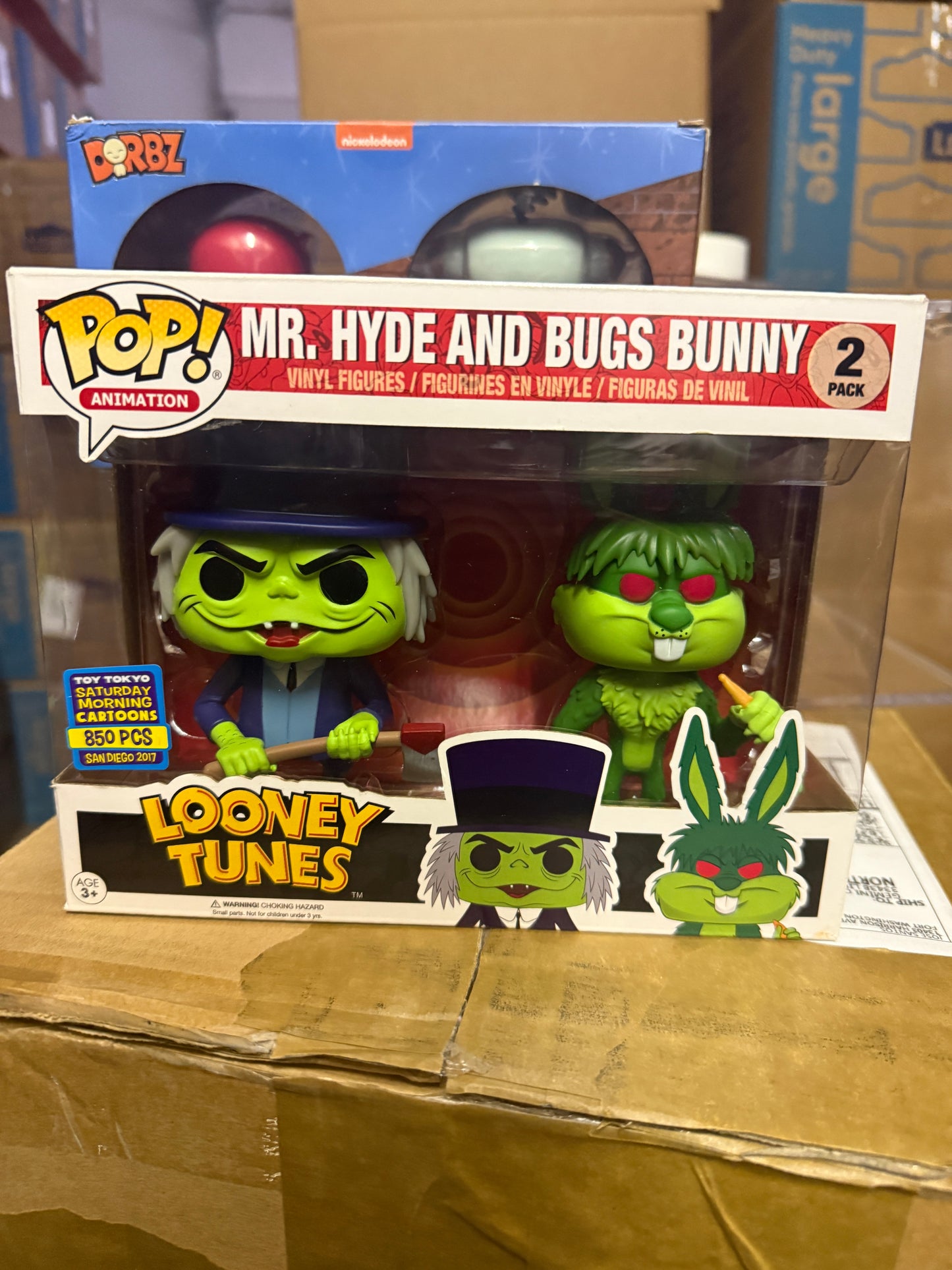Funko Pop! Looney Tunes Mr. Hyde and Bugs Bunny 2-Pack SDCC Toy Tokyo 2017 LE850