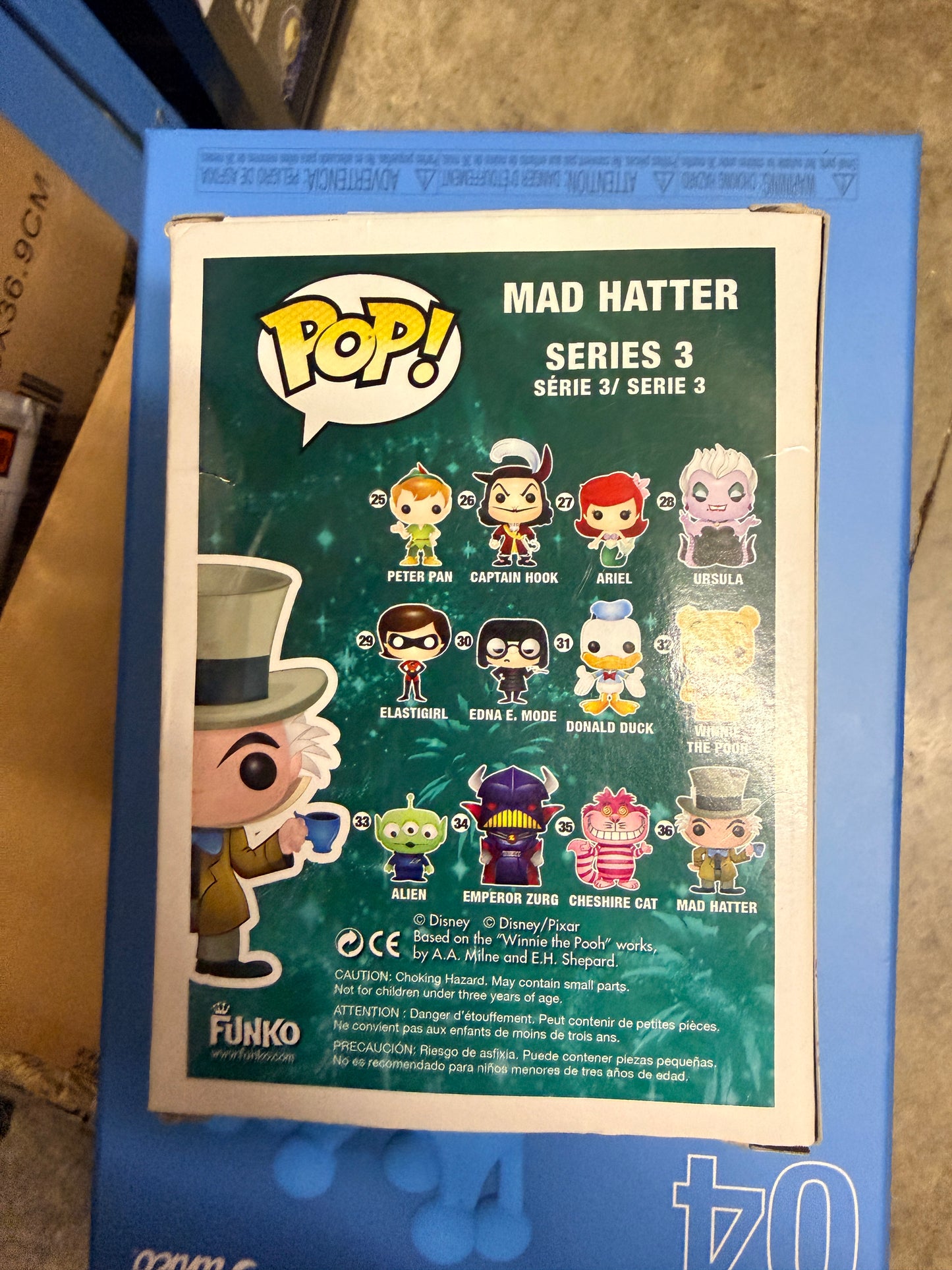 Funko POP! Disney Series 3: Mad Hatter Vinyl Figure #36