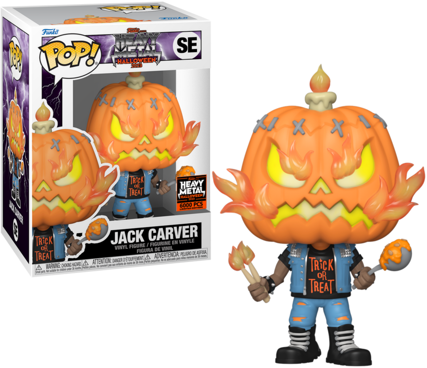 Funko Pop! Heavy Metal Halloween 2023 Jack Carver SE 6000 PCS Limited Edition