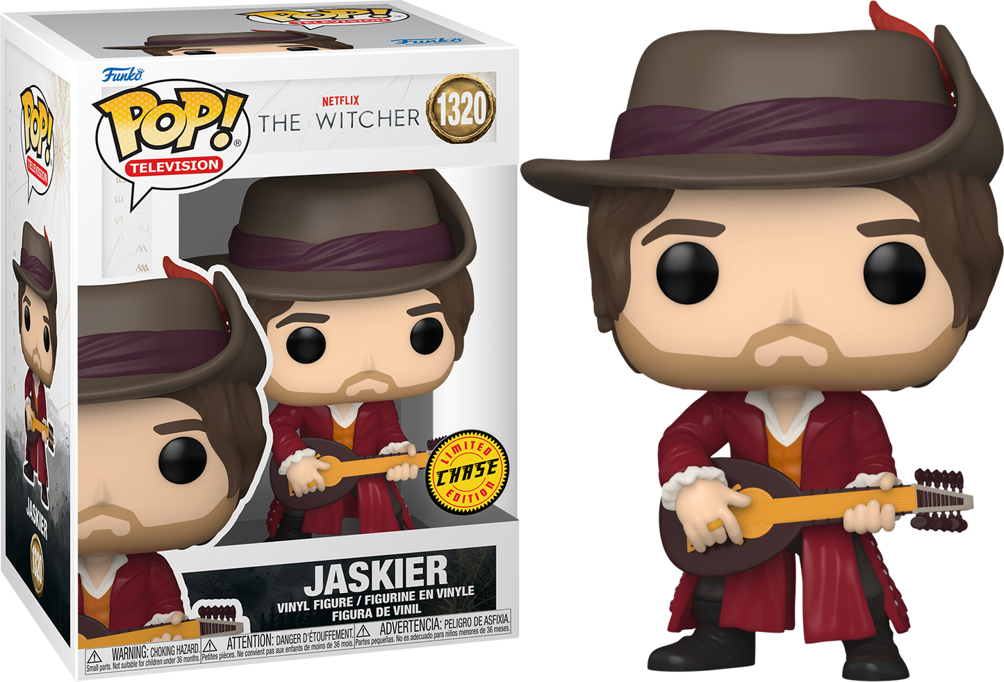 Funko Pop! TV The Witcher Jaskier Chase Limited Edition #1320