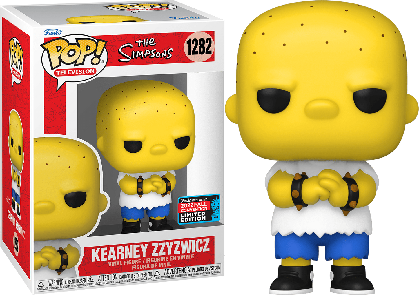 Funko Pop! The Simpsons Kearney Zzyzwicz NYCC 2022 Exclusive Pop #1282