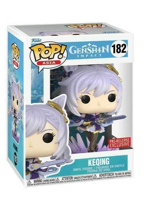 Funko Pop! Asia: Genshin Impact Keqing Pre-Release Exclusive #182 SDCC 2023