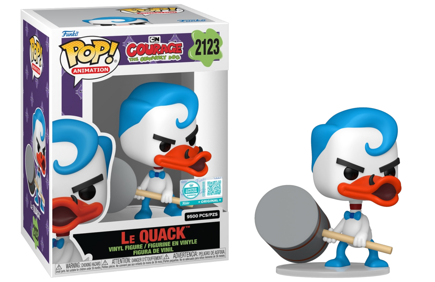 Funko POP! Animation: Courage The Cowardly Dog - Le Quack #2123 LE 9500
