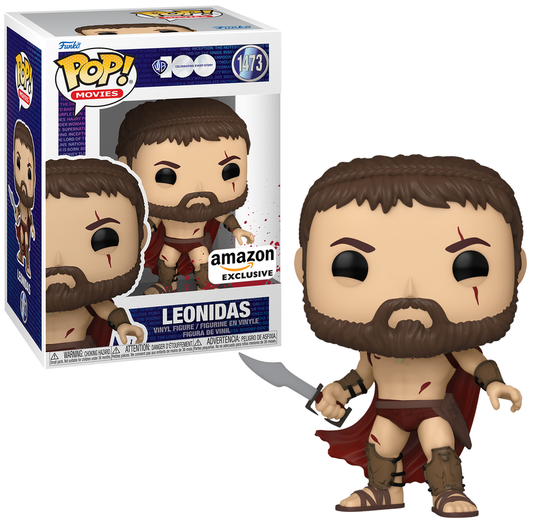 Funko Pop! Movies: 300 - Leonidas Bloody (Amazon Exclusive) Vinyl Figure