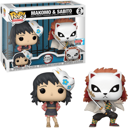Funko Pop! Vinyl Demon Slayer Makomo & Sabito 2 Pack NYCC Shared Exclusive