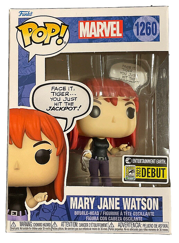 SDCC 2023 DEBUT Sticker EE FUNKO POP! Marvel Mary Jane Watson #1260