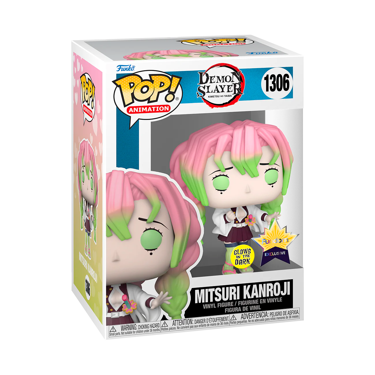 Funko Pop! Demon Slayer Mitsuri Kanroji Glow in the Dark #1306 Fundom Exclusive