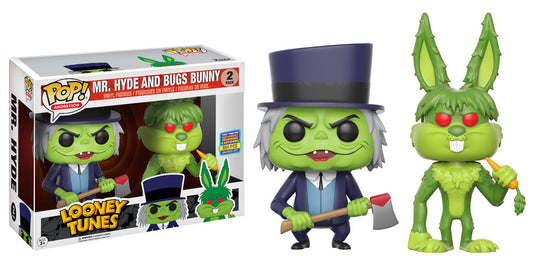 Funko Pop! Looney Tunes Mr. Hyde and Bugs Bunny 2-Pack SDCC Toy Tokyo 2017 LE850