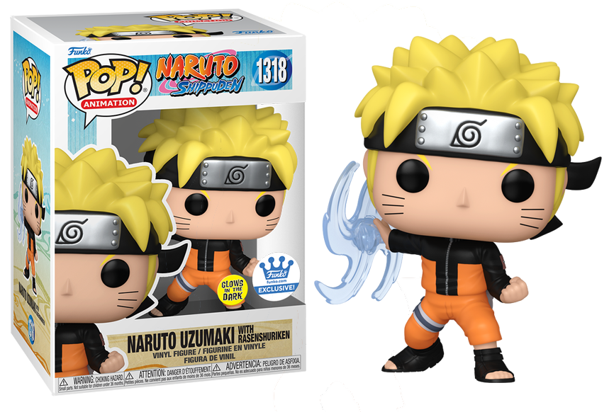 Funko POP! Naruto Uzumaki with Rasenshuriken (Glow) #1318 Funko Shop Exclusive