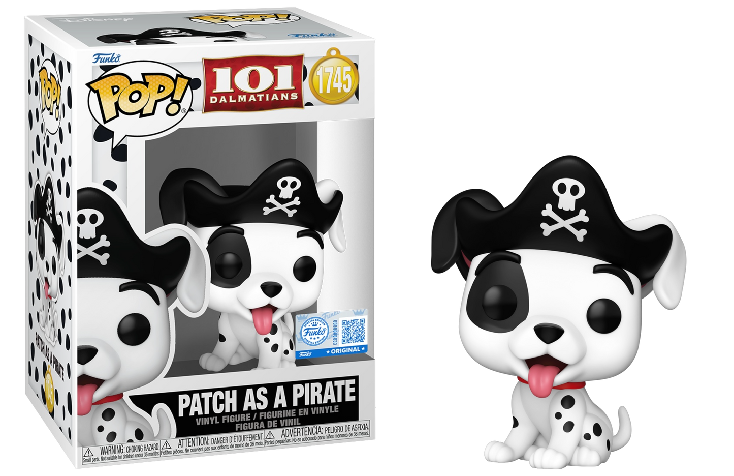 Funko Pop! Vinyl: 101 Dalmatians - Patch as Pirate #1745