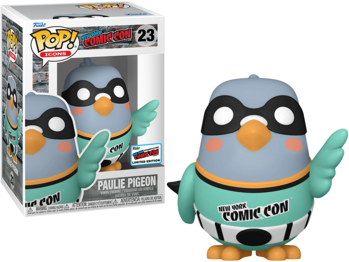 Funko Pop! Paulie Pigeon- Official NYCC 2023 Sticker