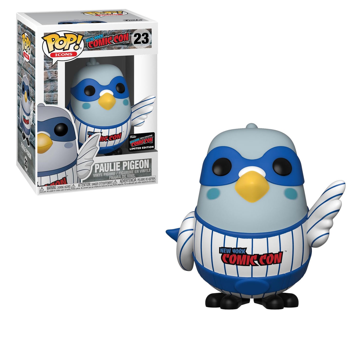 Funko Pop! Paulie Pigeon With Pinstripe Jersey Yankees - NYCC 2019 Show Store