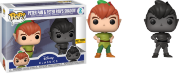 Funko Pop! Disney Peter Pan and Peter Pan's Shadow Hot Topic 2 Pack