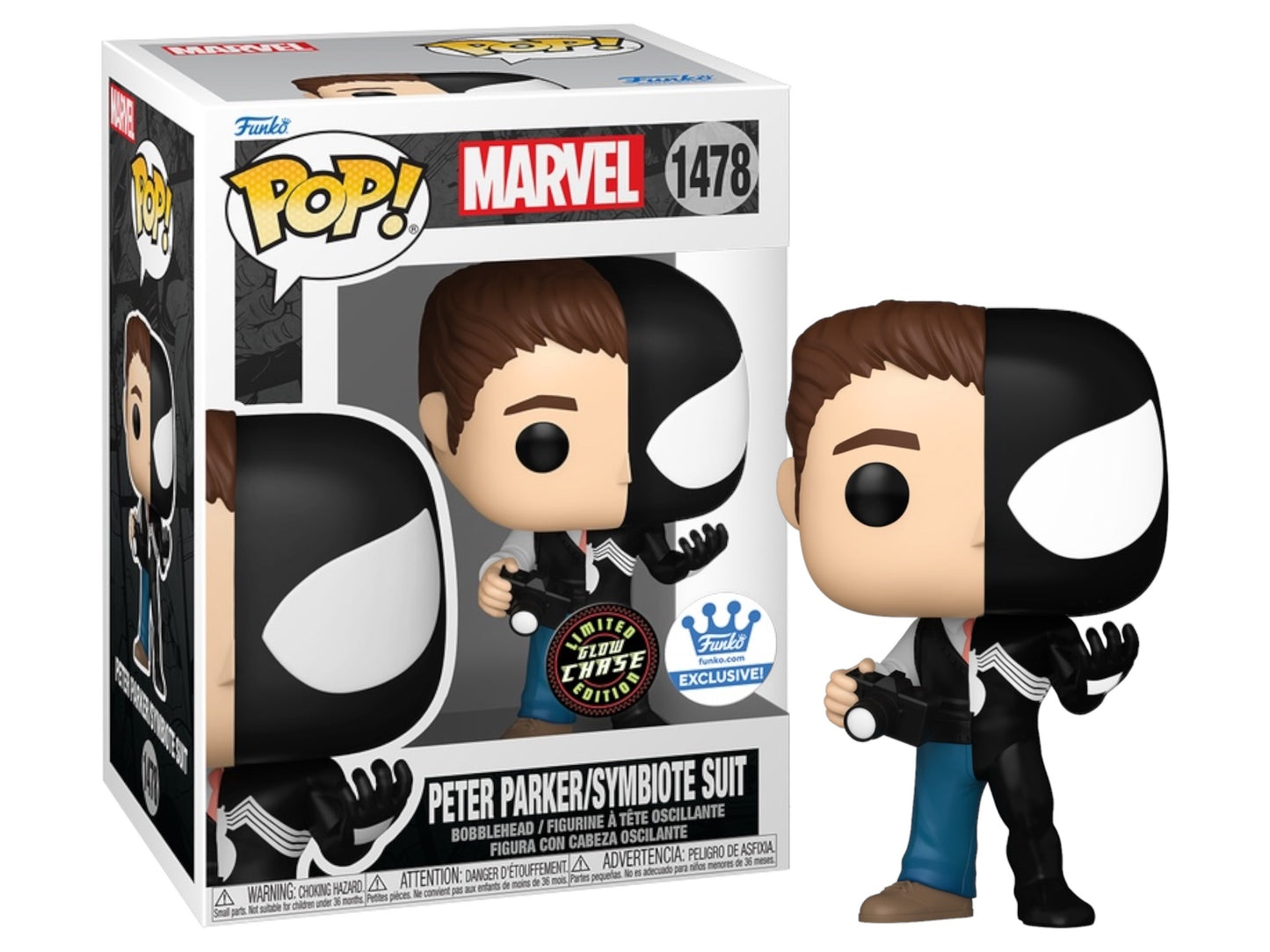 Funko Pop! Marvel: Peter Parker/Symbiote Suit 1478 (CHASE)