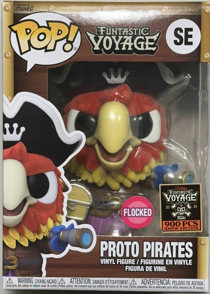 Funko POP! Vinyl: Funtastic Voyage - Freddy Funko Proto Pirates FLOCKED LE 900 SHOW ED