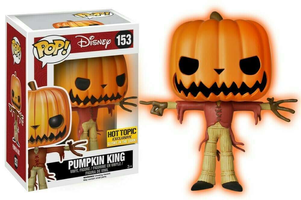 Funko Pop! Vinyl: Disney - Hot Topic (Glows in the Dark) Pumpkin King #153