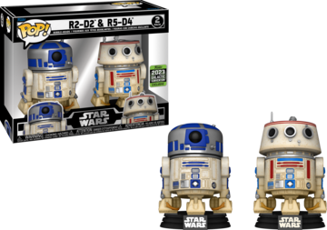 Funko Pop! Vinyl: Star Wars - R2-D2 & R5-D4 - 2 Pack (2023 Galactic Convention)