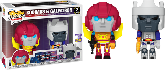 Funko Pop! Transformers Rodimus & Galvatron 2 Pack Vinyl Figures