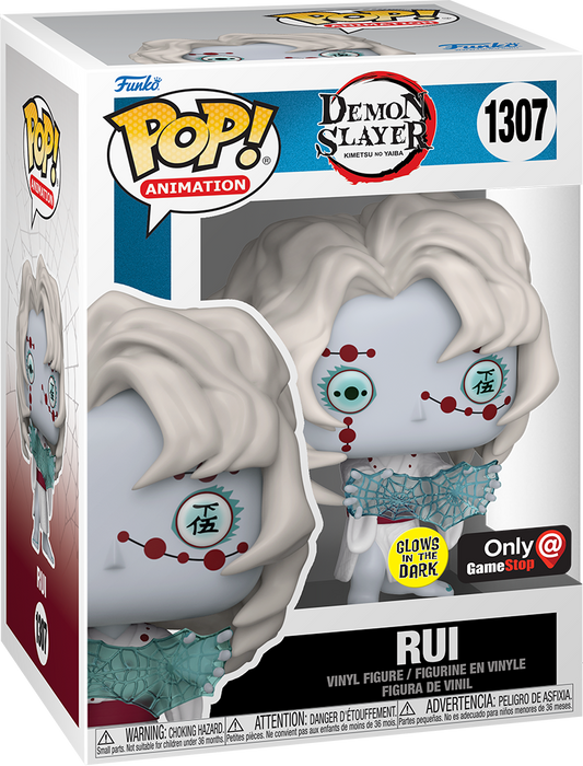 Funko POP! Animation Demon Slayer Rui #1307 Glow in the Dark GameStop