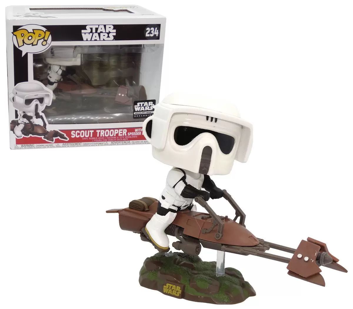 Funko Pop! Star Wars Scout Trooper With Speeder Bike Vinyl Bobble-Head #234