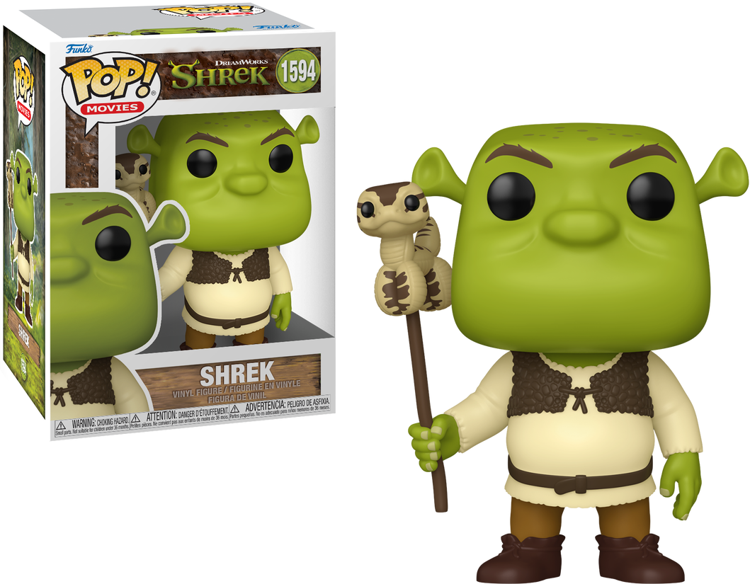 Funko Pop! Movies #1594 Dreamworks Shrek with Snake Balloon