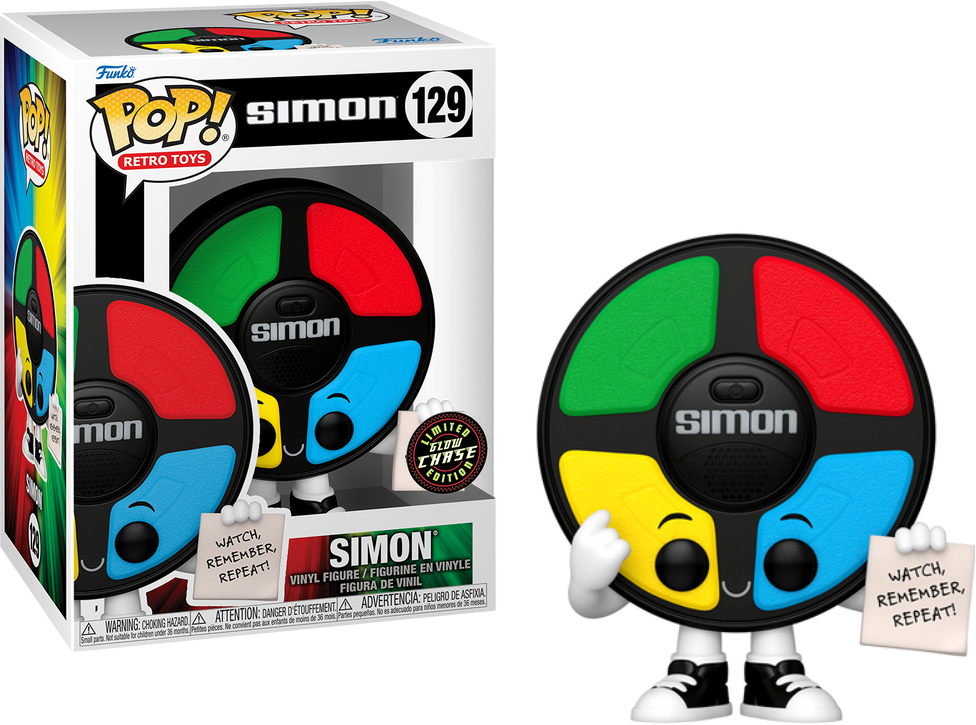 Funko Pop! Vinyl: Hasbro - Simon (Glow) (Chase) #129